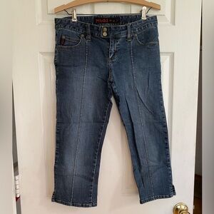 Mudd Dark Blue Jean Capris